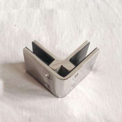 Stainless Steel 90 Degree glass corner connector/stainless steel connector for glass