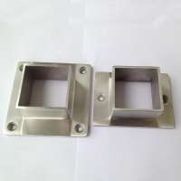 Stainless Steel Handrail Oblong Square Base Plate