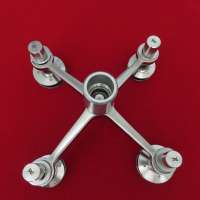 stainless steel 4 ways glass spider fitting